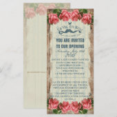 La Vie En Roos ~ Uitnodiging - Briefkaart (Voorkant / Achterkant)