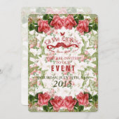 La Vie en Roos - Uitnodiging tot evenement / Uitno (Voorkant / Achterkant)