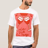 la vie en rouge t-shirt (Voorkant)