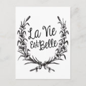 La Vie Est Belle Briefkaart (Voorkant)