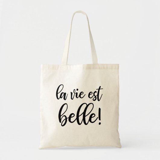 La Vie Est Belle Canvas tas (Voorkant)