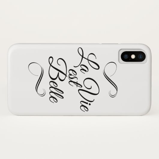 La vie est belle Case-Mate iPhone case (Achterkant (horizontaal))