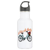 La Vie Est Belle French Bicycle Waterfles (Voorkant)