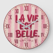 La Vie Est Belle French Grote Klok (Voorkant)