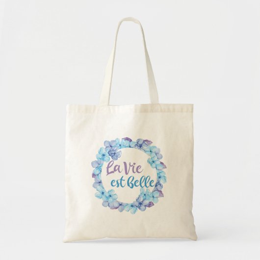 La Vie Est Belle French Tote Bag (Voorkant)