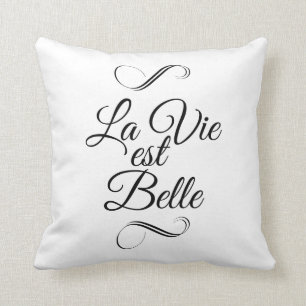 La vie est belle kussen