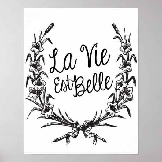 La Vie Est Belle Poster (Voorkant)
