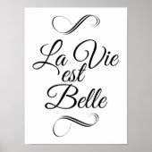 La vie est belle poster (Voorkant)
