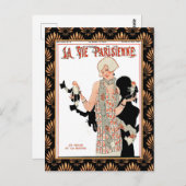 La Vie Parisienne 1920s magazine cover Briefkaart (Voorkant / Achterkant)