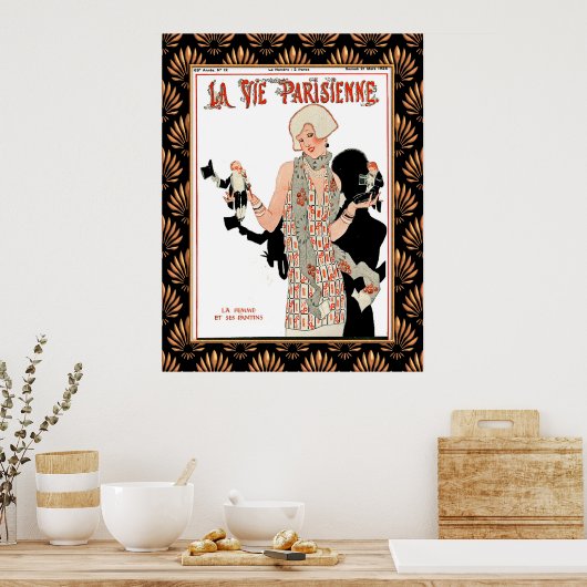 La Vie Parisienne 1920s magazine cover Poster (Keuken)
