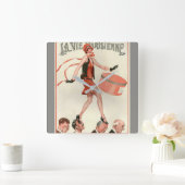La Vie Parisienne Art Deco Wall klok (Huis)