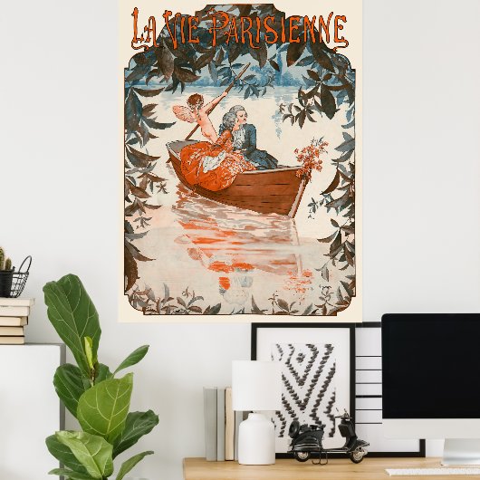 La Vie Parisienne - Barque sur l'eau Poster (Thuiskantoor)