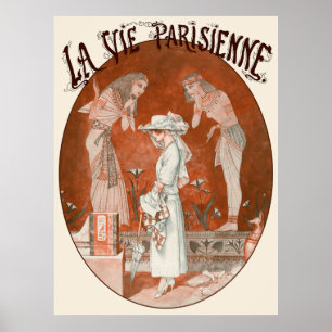 La Vie Parisienne - Devant les sarcofagen du Louv Poster