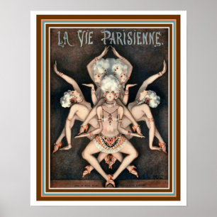 La Vie Parisienne Egyptian Dancers Poster 16 x 20