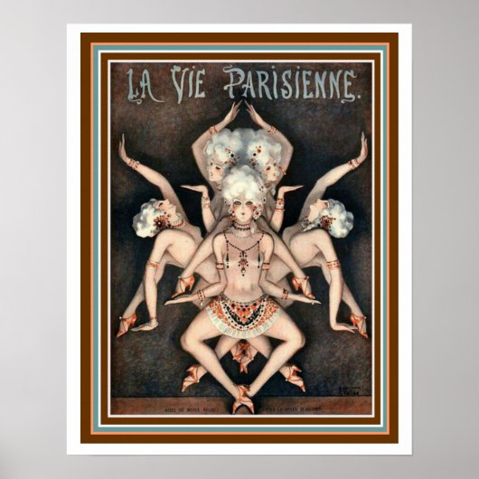 La Vie Parisienne Egyptian Dancers Poster 16 x 20 (Voorkant)