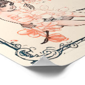 La Vie Parisienne - Fleurs de pêcher Poster (Hoek)