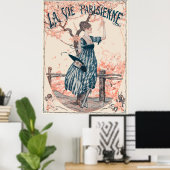 La Vie Parisienne - Fleurs de pêcher Poster (Thuiskantoor)