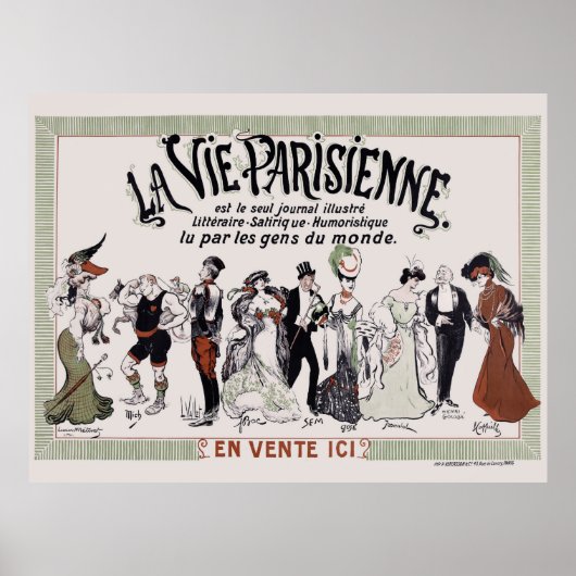La Vie Parisienne France Vintage Poster 1905 (Voorkant)