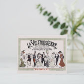 La Vie Parisienne France Vintage Poster 1905 Briefkaart (Staand voorkant)
