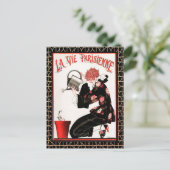 La Vie Parisienne - Het Briefkaart van de bloemen  (Staand voorkant)