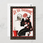 La Vie Parisienne - Het Briefkaart van de bloemen  (Voorkant / Achterkant)