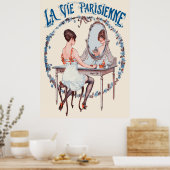 La Vie Parisienne - Le calendrier de la Floréine Poster (Keuken)