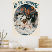 La Vie Parisienne - Le cauchemar du charbon Poster (Keuken)