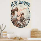 La Vie Parisienne - Le chant des sirènes Poster (Keuken)