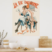 La Vie Parisienne - Le choix d'une toilette Poster (Keuken)