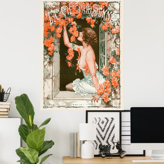 La Vie Parisienne - Le mois des rozen Poster (Thuiskantoor)