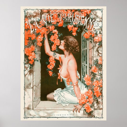 La Vie Parisienne - Le mois des rozen Poster (Voorkant)