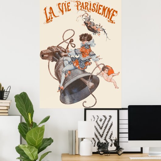 La vie parisienne - Les cloches de Pâques ont rame Poster (Thuiskantoor)