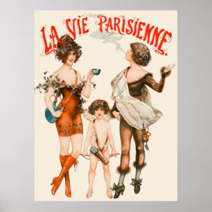 La Vie Parisienne - Les Trois consolations de la Poster