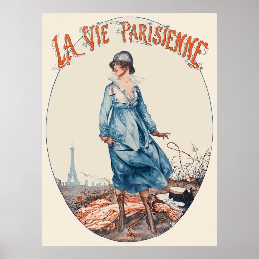 La Vie Parisienne - Lutetia Juin MCMXVIII Poster (Voorkant)