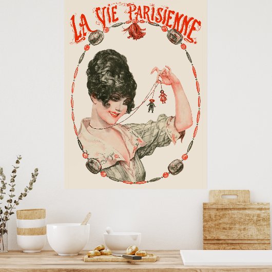 La Vie Parisienne - Marionnettes parisiennes Poster (Keuken)