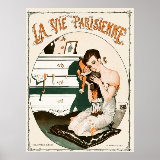 La Vie Parisienne - Noël d'Après Guerre, Étrennes Poster (Voorkant)
