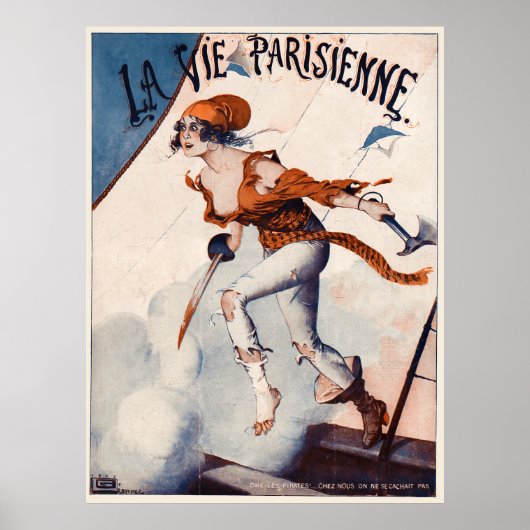 La Vie Parisienne - Ohe Les Pirates!, 1917 Poster (Voorkant)
