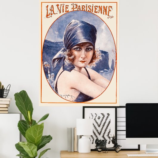 La Vie Parisienne - Pour Changer de Paris a Trou-S Poster (Thuiskantoor)