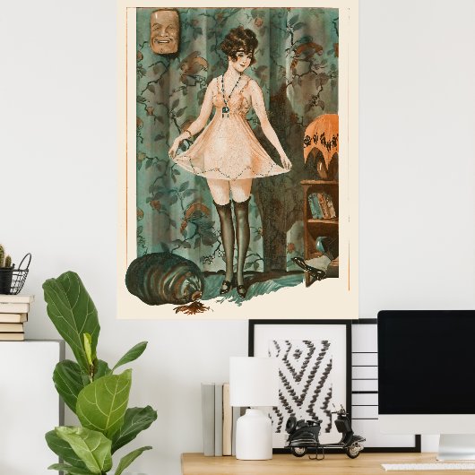 La Vie Parisienne - Rozen d'Automne Poster (Thuiskantoor)