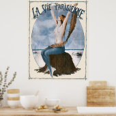 La Vie Parisienne - sur la Plage de Deauville, Fra Poster (Keuken)