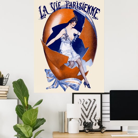 La Vie Parisienne - Un Cadeau des Cloches Poster (Thuiskantoor)