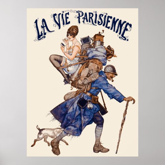 La Vie Parisienne - Un débrouillard ou...le sac à Poster (Voorkant)