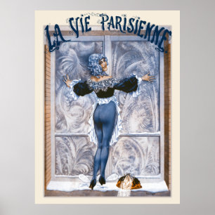 La vie parisienne - un luxe quine coute rien poster