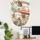 La Vie Parisienne - Une torpille à Trouville-sous- Poster (Thuiskantoor)