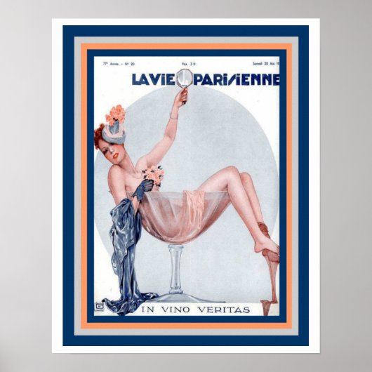 La Vie Parsienne Party Girl Poster 16 x 20 (Voorkant)
