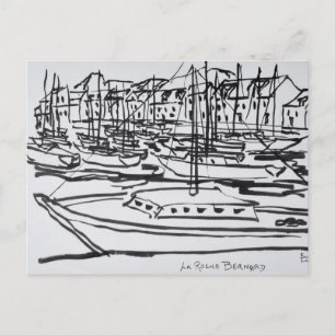 La Vilaine Rivier La Roche-Bernard, Bretagne Briefkaart