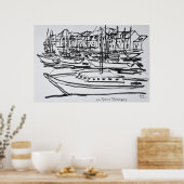 La Vilaine Rivier | La Roche-Bernard, Bretagne Poster (Keuken)