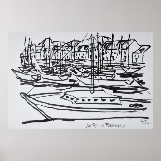 La Vilaine Rivier | La Roche-Bernard, Bretagne Poster (Voorkant)