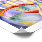 La ville de Parijs door Delaunay - Abstracte kunst Poster (Hoek)