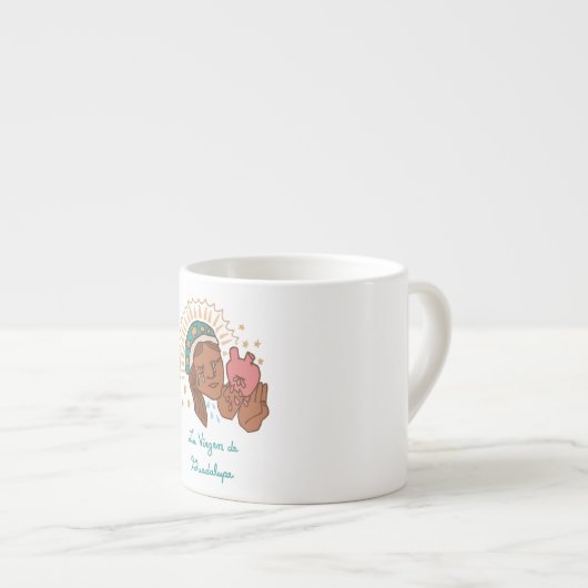 La Virgen de Guadalupe Espresso Kop (Voorkant rechts)